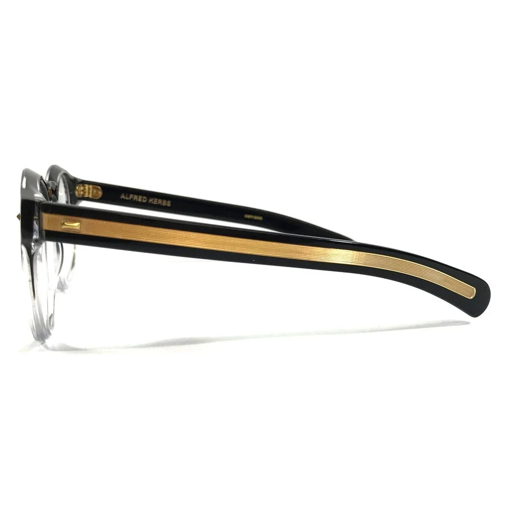 Alfred Kerbs Eyeglasses Frames ALICE BK Black Gradient Round Full Rim 51-23-150